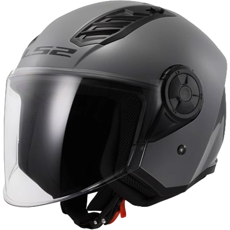 Odprta motoristična čelada LS2 OF616 Airflow II Solid Nardo Grey