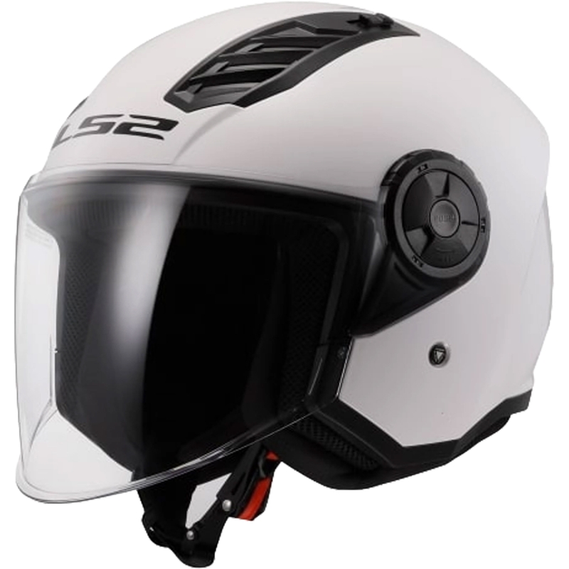LS2 OF616 Airflow II Solid Gloss White Odprta motoristična čelada