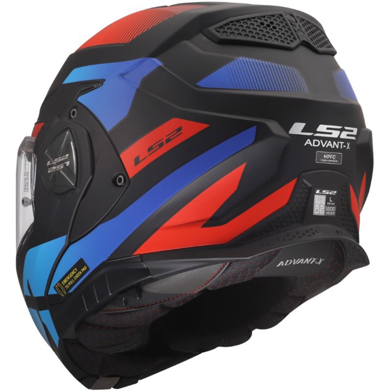Motoristična čelada LS2 FF901 Advant X Nova mat črno-rdeče-modra
