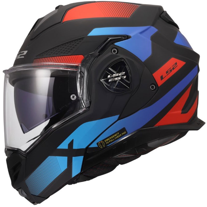 Motoristična čelada LS2 FF901 Advant X Nova mat črno-rdeče-modra