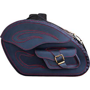 Usnjene motoristične torbe RSA S266A črno-rdeče