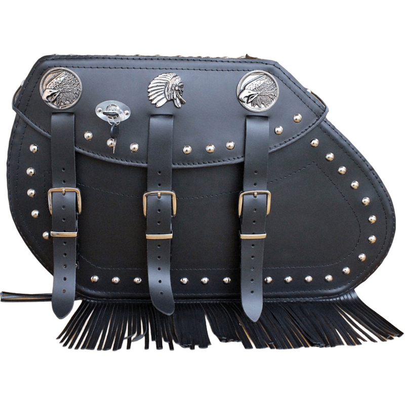 Usnjene motoristične torbe RSA S771 črne