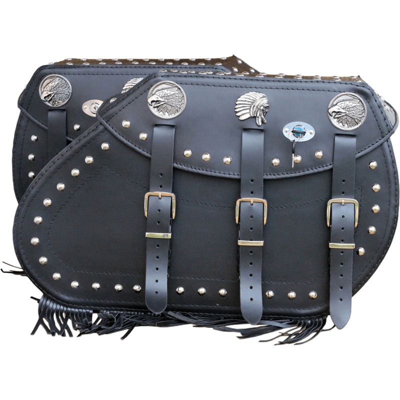 Usnjene motoristične torbe RSA S771 črne