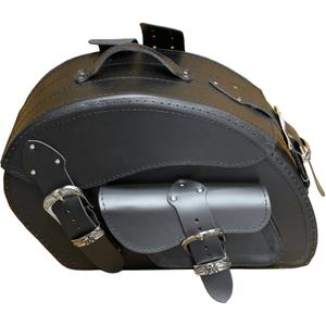 Usnjene motoristične torbe RSA S162A črne barve