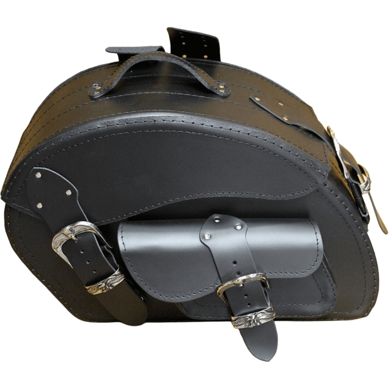 Usnjene motoristične torbe RSA S162A črne barve