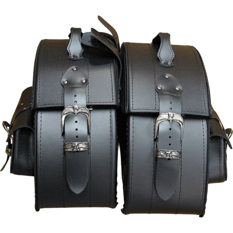 Usnjene motoristične torbe RSA S162A črne barve