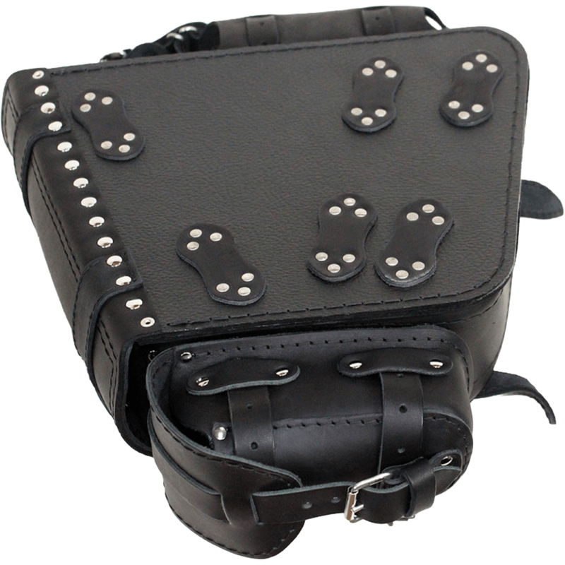 Usnjena motoristična torba RSA S49 HD Softail črne barve