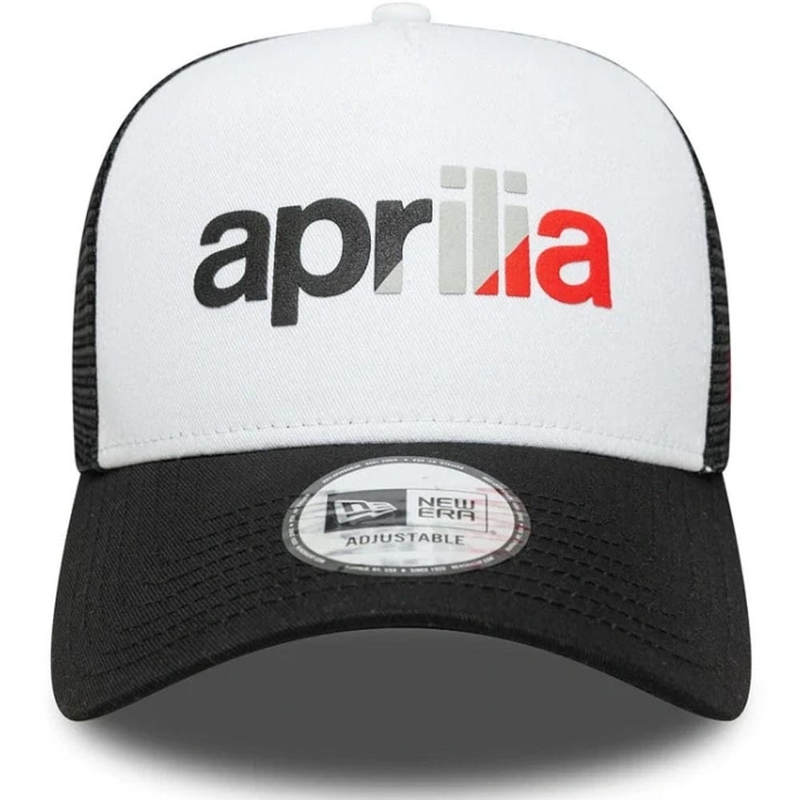 Aprilia 9forty Be A Racer kapa z logotipom črno-bela