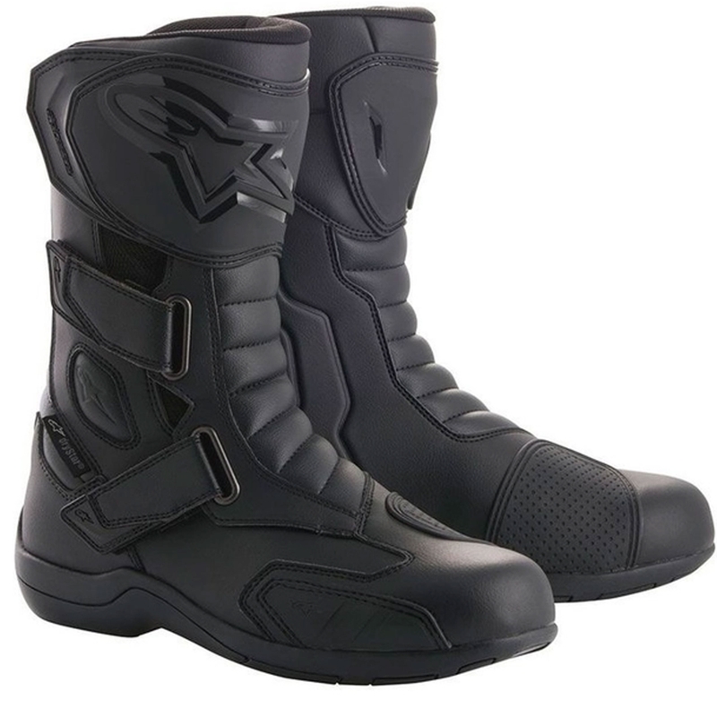 Črni motoristični škornji Alpinestars Radon Drystar