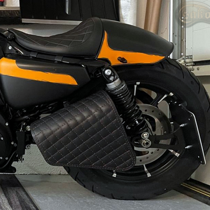 Usnjena motoristična torba RSA S571 črna