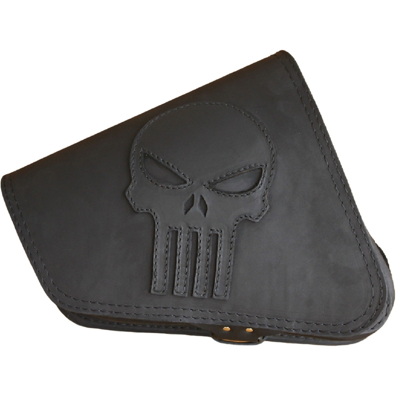 Usnjena motoristična torba RSA S571 Punisher HD Sportster črna