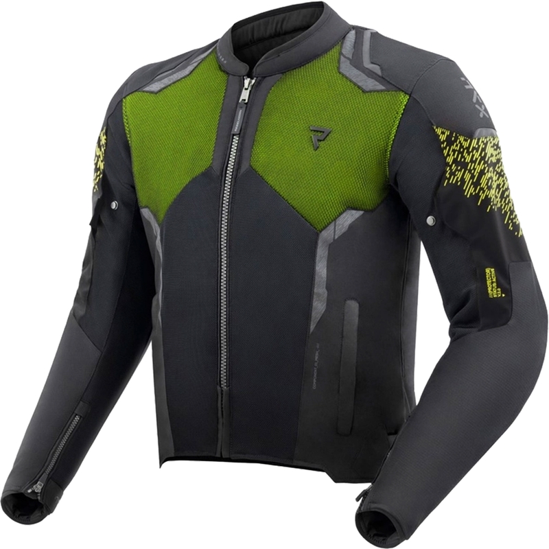 Rebelhorn Jax motoristična jakna črno-fluo rumena