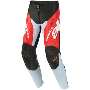 Motokros hlače Alpinestars Racer Veil Honda črno-sivo-rdeče-rumene