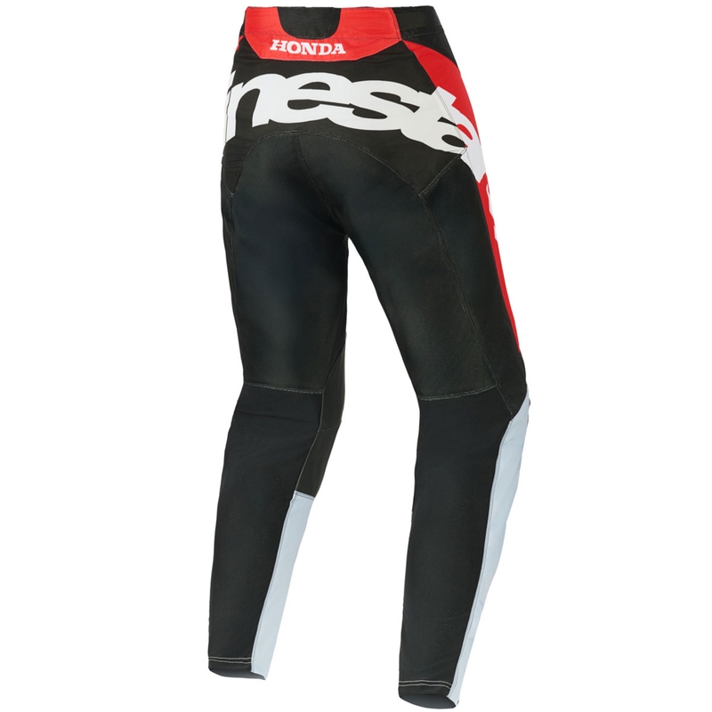 Motokros hlače Alpinestars Racer Veil Honda črno-sivo-rdeče-rumene