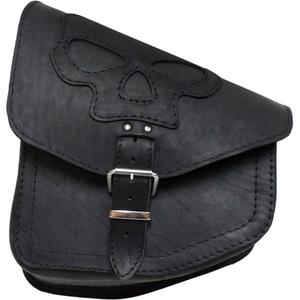 Usnjena motoristična torba RSA S66 Skull HD Softail črna