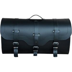 Usnjena torba za motor s ključavnico RSA K165 črne barve