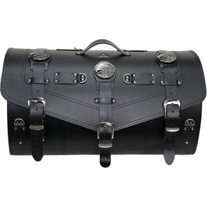 Usnjena torba za motor s ključavnico RSA K183 črne barve