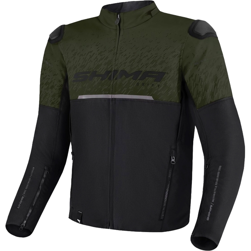 Motoristična jakna Shima Drift khaki-black