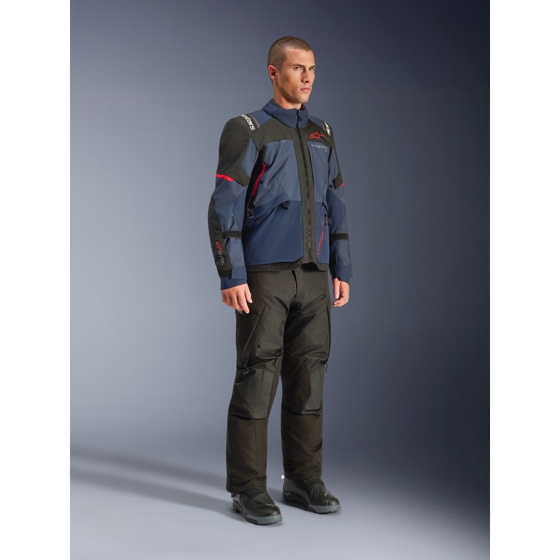 Moto jakna Alpinestars Andes V4 Drystar temno modro-modro-črna