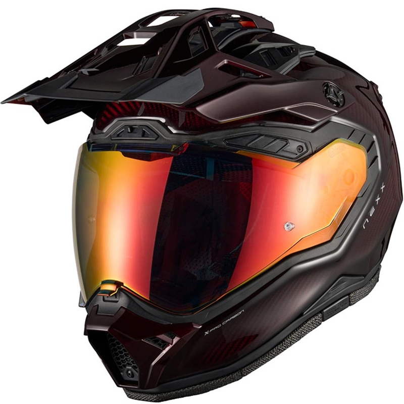 Enduro motoristična čelada Nexx X.Rally Namib Carbon rdeča