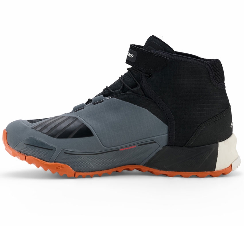 Moto škornji Alpinestars CR-X Drystar črno-temno sivo-oranžni