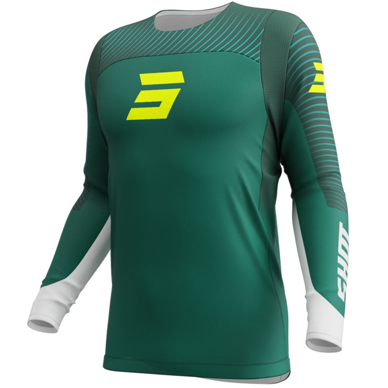 Motokros dres Shot Contact GP 26 zeleno-neonsko rumen