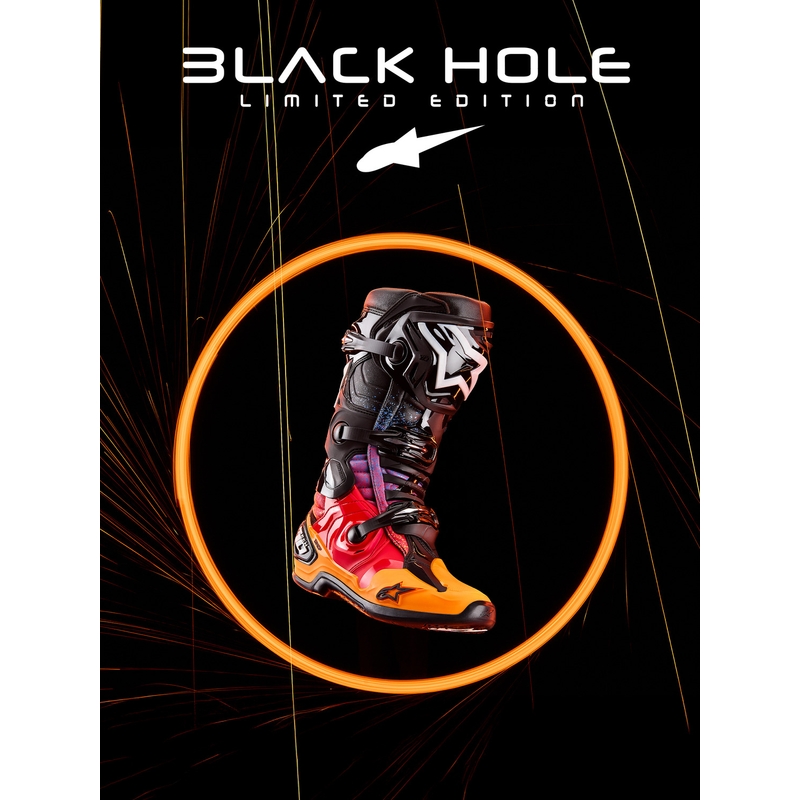 Moto škornji Alpinestars Tech 10 Limited Edition Black Hole črne barve