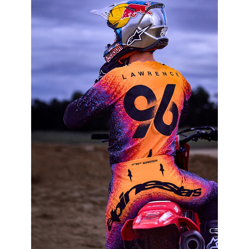Motokros dres Alpinestars Supertech Black Hole omejene izdaje, črne barve
