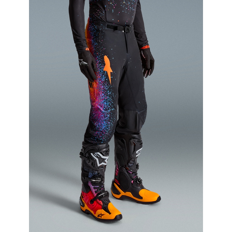 Motokros hlače Alpinestars Supertech Limited Edition Black Hole - črne