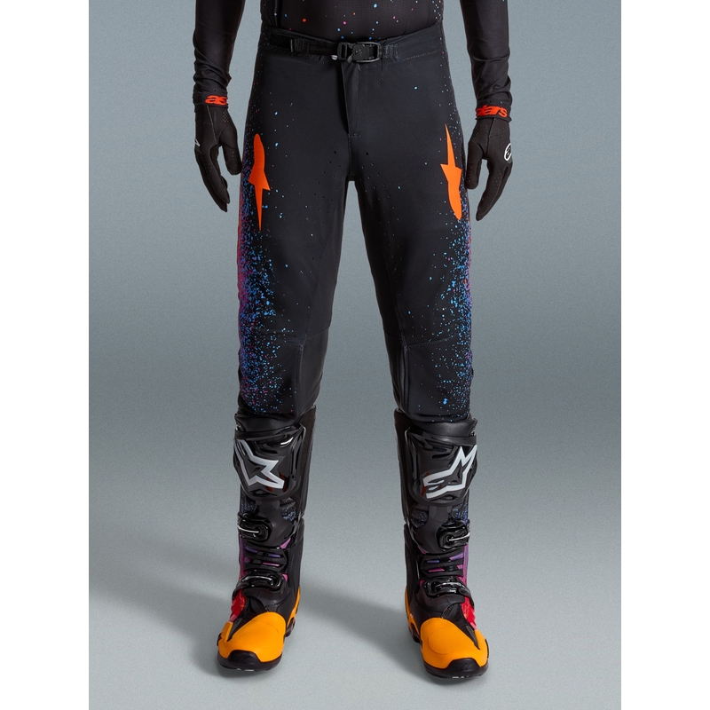 Motokros hlače Alpinestars Supertech Limited Edition Black Hole - črne