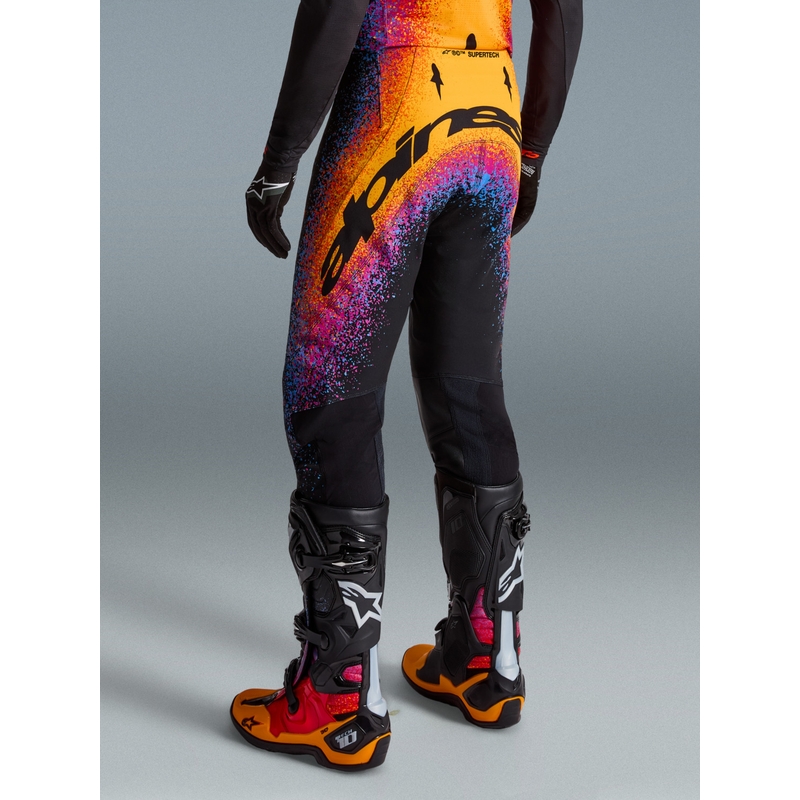 Motokros hlače Alpinestars Supertech Limited Edition Black Hole - črne