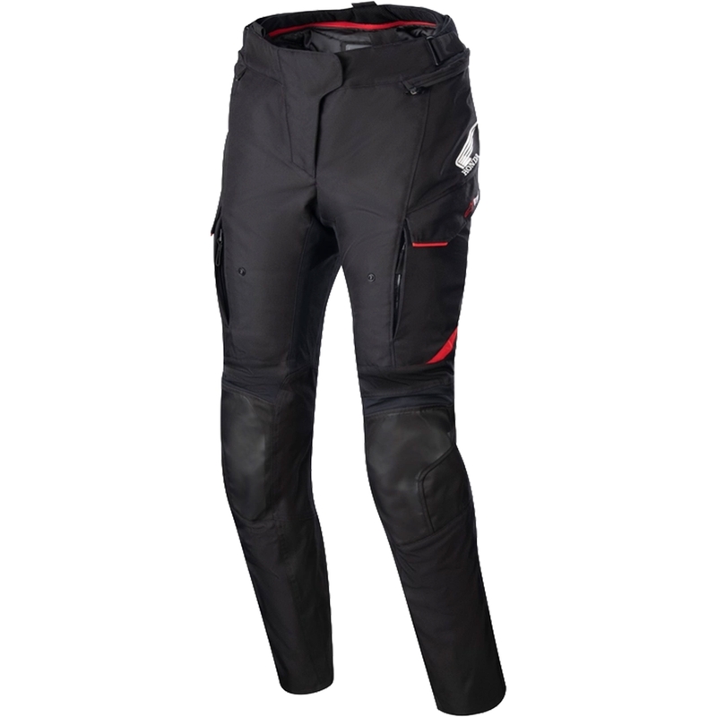 Ženske motoristične hlače Alpinestars Stella Andes Drystar Honda črno-sivo-rdeče
