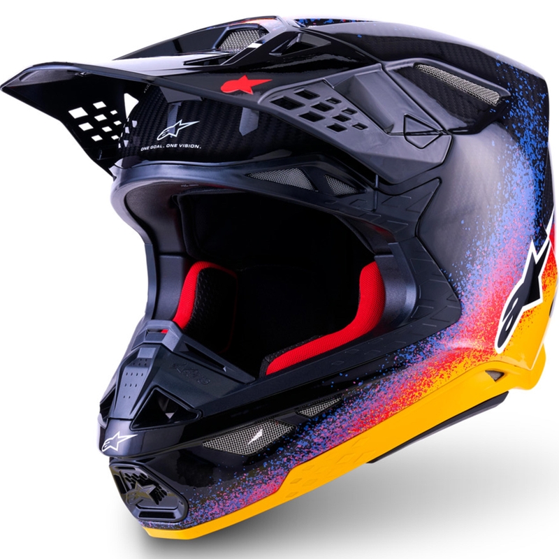 Motokros čelada Alpinestars Supertech S-M10 Limited Edition Black Hole, črne barve