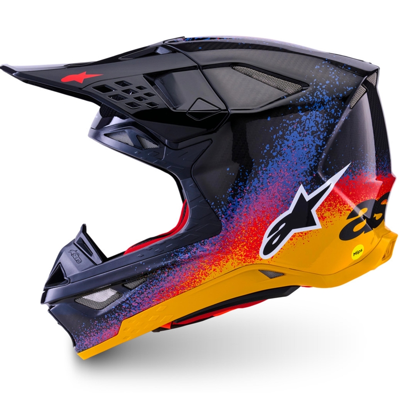 Motokros čelada Alpinestars Supertech S-M10 Limited Edition Black Hole, črne barve