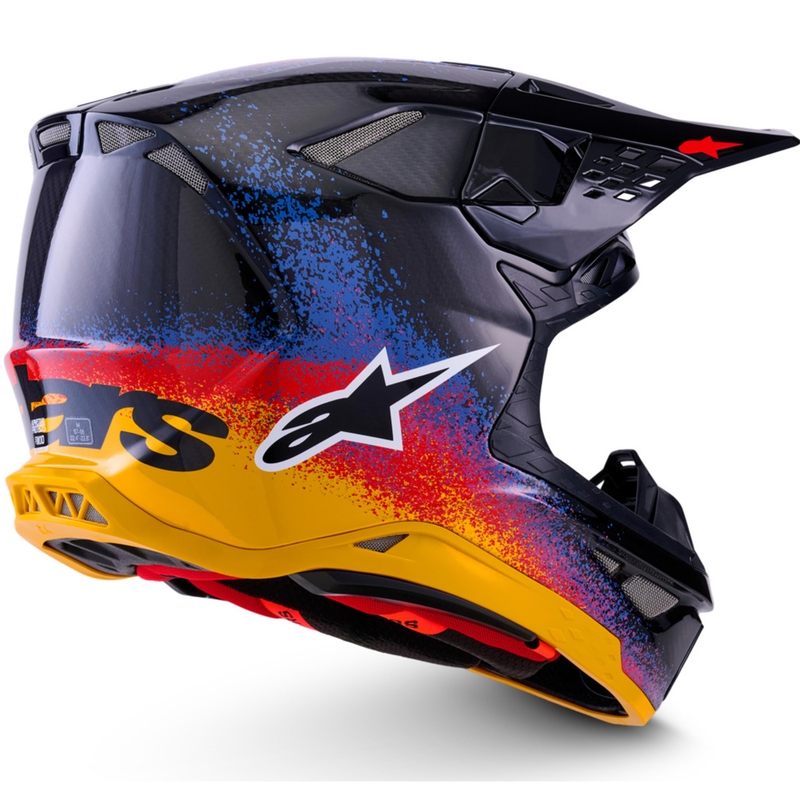 Motokros čelada Alpinestars Supertech S-M10 Limited Edition Black Hole, črne barve