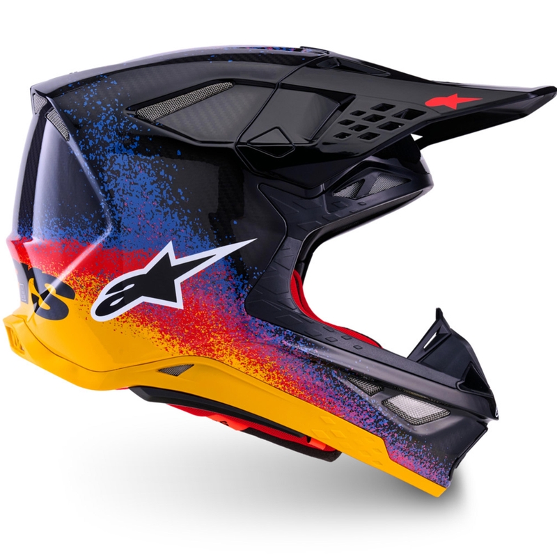 Motokros čelada Alpinestars Supertech S-M10 Limited Edition Black Hole, črne barve