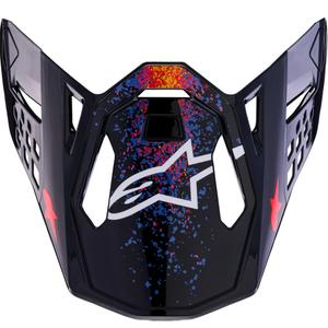 Vizir za motoristično čelado Alpinestars Supertech S-M10 omejene izdaje Black Hole, črne barve