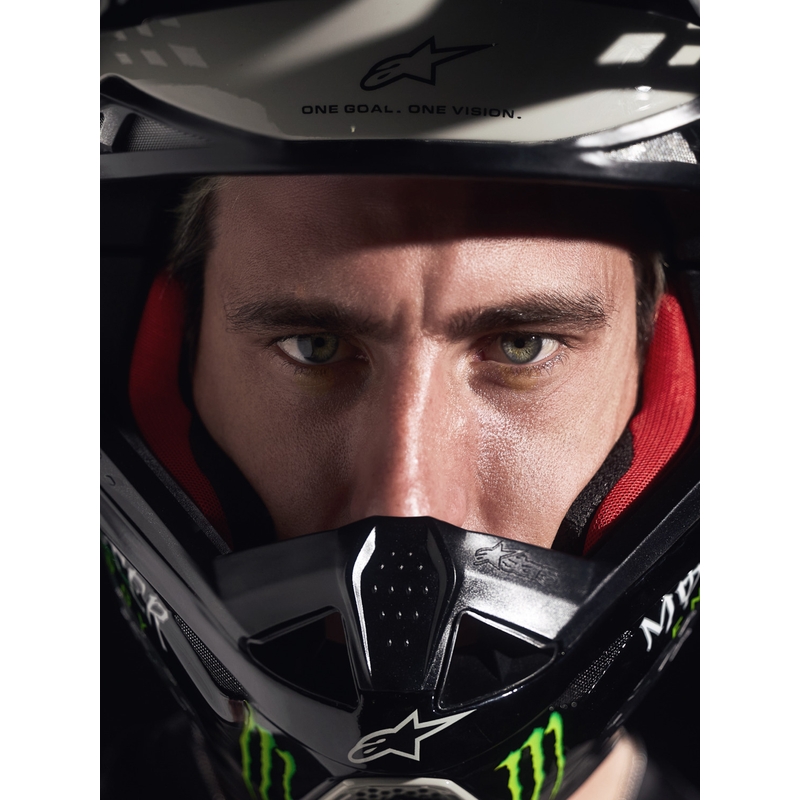 Motokros dres Alpinestars Techstar omejene izdaje Wolf Dust peščeno črne barve