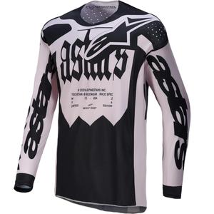 Motokros dres Alpinestars Techstar omejene izdaje Wolf Dust peščeno črne barve