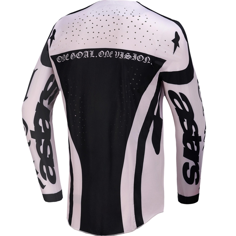 Motokros dres Alpinestars Techstar omejene izdaje Wolf Dust peščeno črne barve