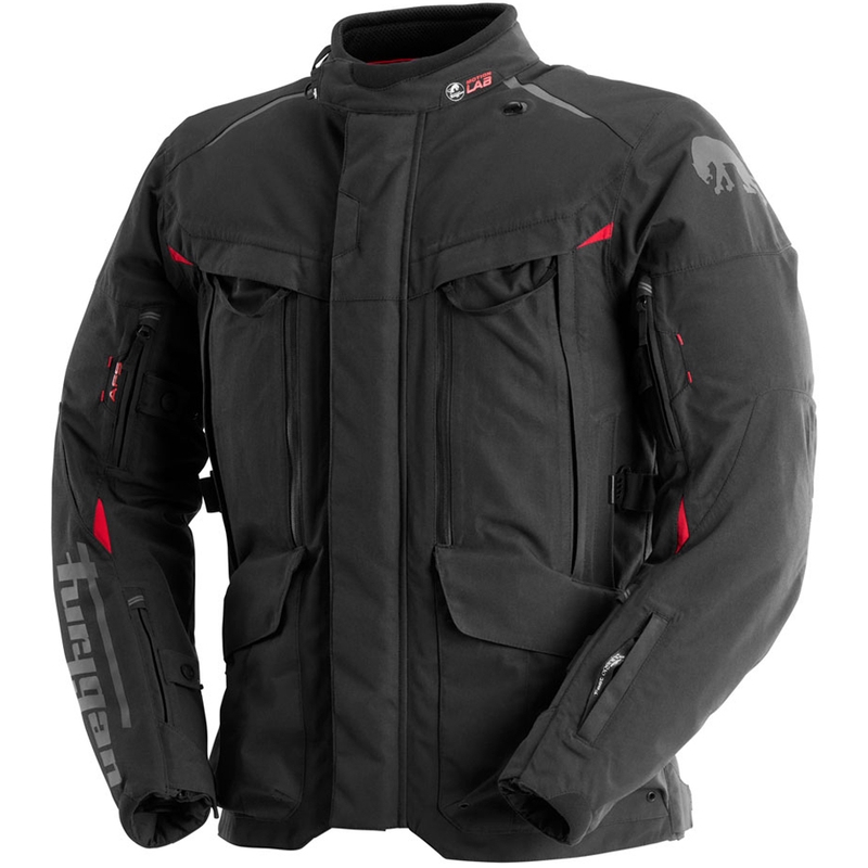 Motoristična jakna Furygan CHALLENGER 3C PRIMALOFT® črno-rdeča