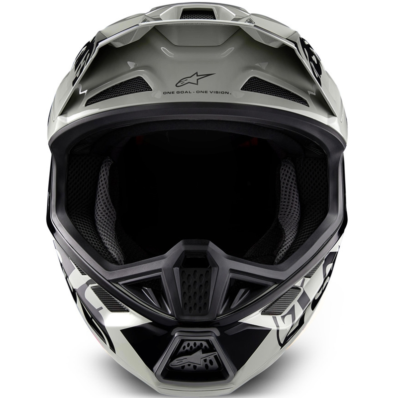 Motokros čelada Alpinestars Supertech S-M7 omejena izdaja Wolf Dust peščeno črna