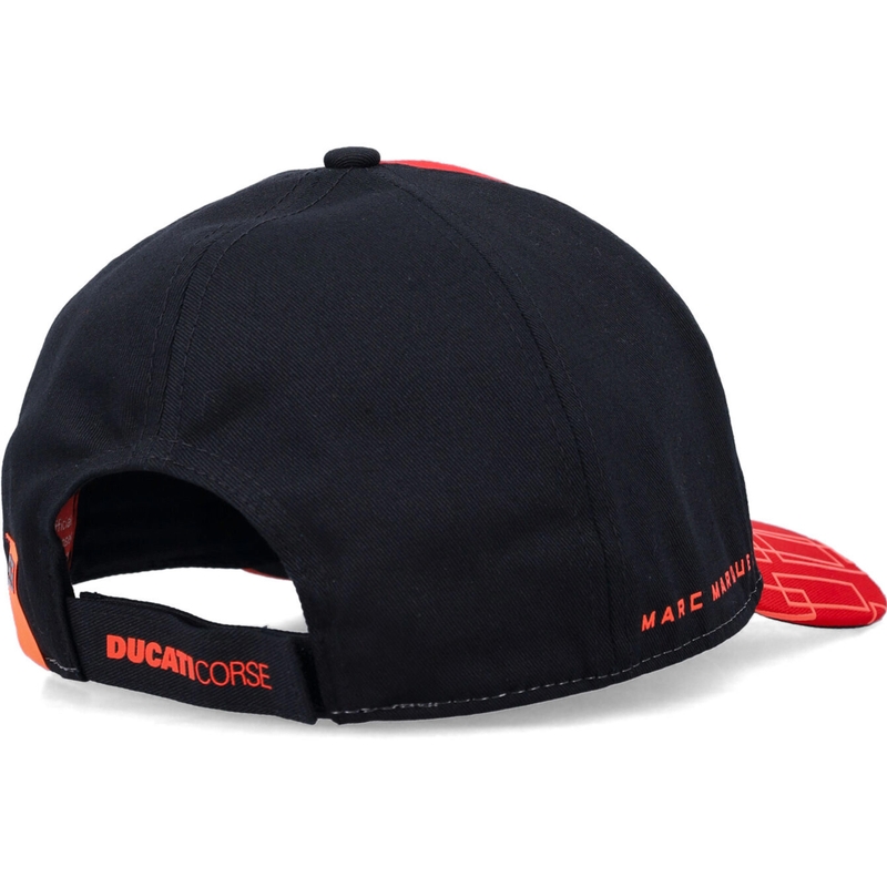 Kapa Ducati Corse Marc Marquez 93 Box Logo črno-rdeča