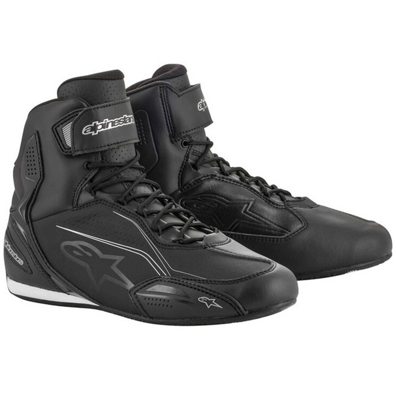 Ženski motoristični škornji Alpinestars Stella Faster črno-srebrni