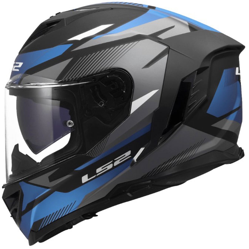 Motoristična čelada LS2 FF818 Storm III Komai črno-modra