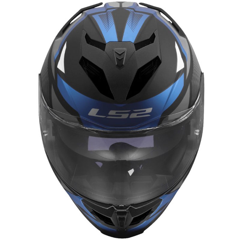 Motoristična čelada LS2 FF818 Storm III Komai črno-modra
