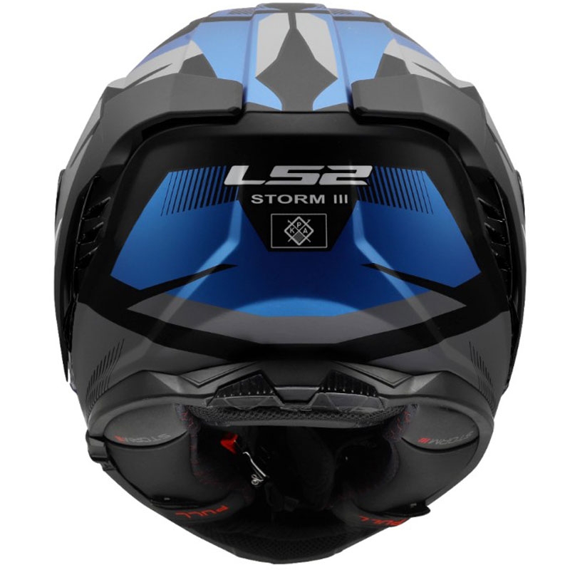 Motoristična čelada LS2 FF818 Storm III Komai črno-modra