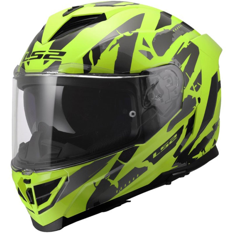 Motoristična čelada LS2 FF818 Storm III Kaos rumena