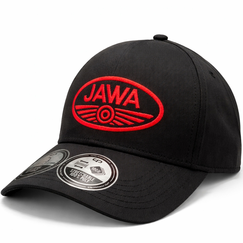Jawa Snapback kapa črne barve