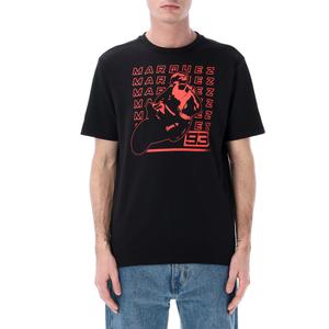 Majica s ponavljajočim se logotipom Ducati Marc Marquez, črna